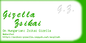 gizella zsikai business card